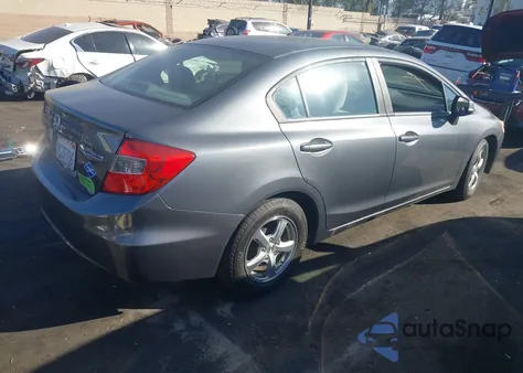 2012 Honda Civic Natural Gas из США, поврежденный, VIN 19XFB5F53CE001630